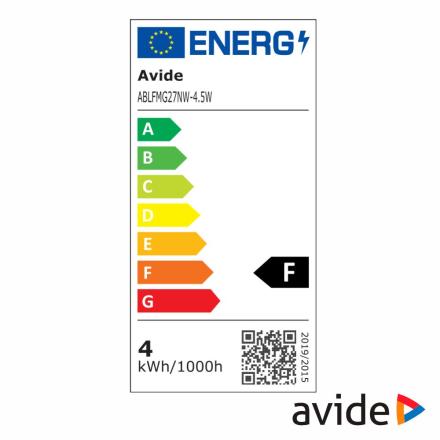 Lâmpada LED E27 Globo Filamento 4.5W 230V 4000K 470lm AVIDE