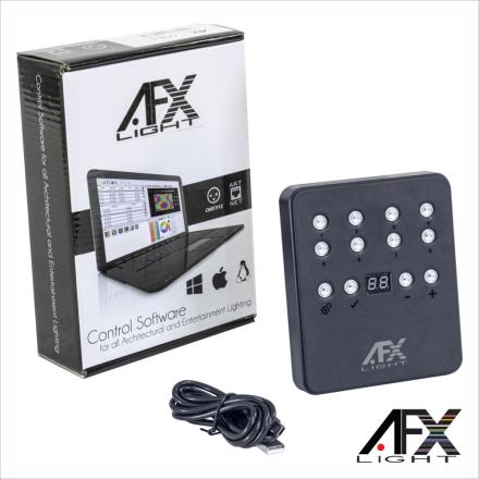 Controlador Slim DMX 512 Stand Alone USB C/ MicroSD AFXLIGHT