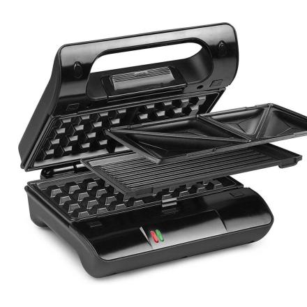 Grelhador Princess 3 em 1 Multi Grill Compact Preto