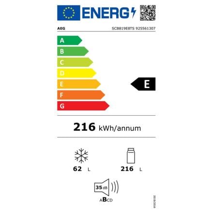 Combinado Encastre Aeg 278L Nf - Scb819e8ts