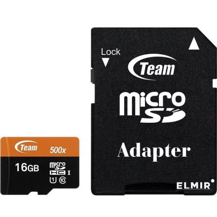 Micro SD Team Group 16GB class10 UHS-I SDHC c/ adaptador