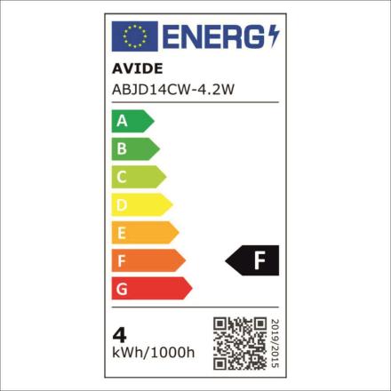 Lâmpada LED E14 JD 4.2W 230V 6400K 450lm AVIDE