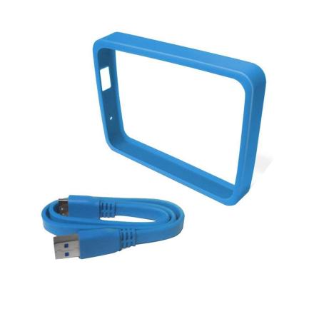 Proteção WD Grid Picasso Para Passport 1tB C/ Cabo Azul