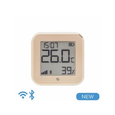 Sensor Temperatura Humidade Shelly H E T Gen3 Castanho Claro