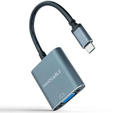 Conversor Nanocable Usb-C A Vga Usb-C/M-Vga/H Aluminio