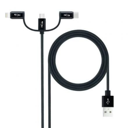 Cabo USB 2.0 Nanocable 10.01.3200/ Lightning Macho - Micro