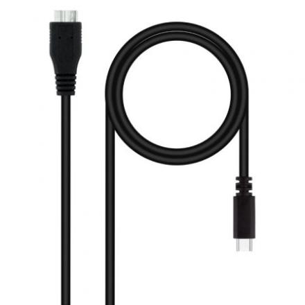 Cabo USB 3.0 Nanocable 10.01.1201-BK/ USB Tipo-C Macho - Mi