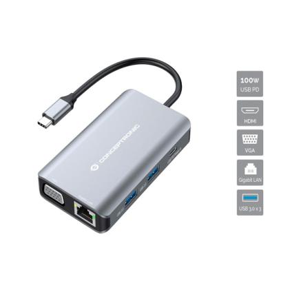 Dock Conceptronic Usb-C c/Vga