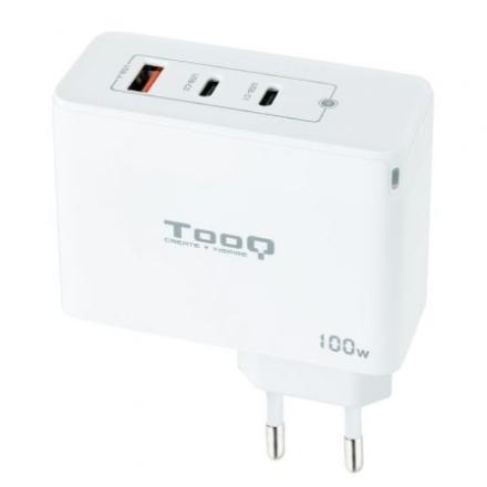 Carregador GaN Tooq USB-C/PD + USB-A/QC 100W