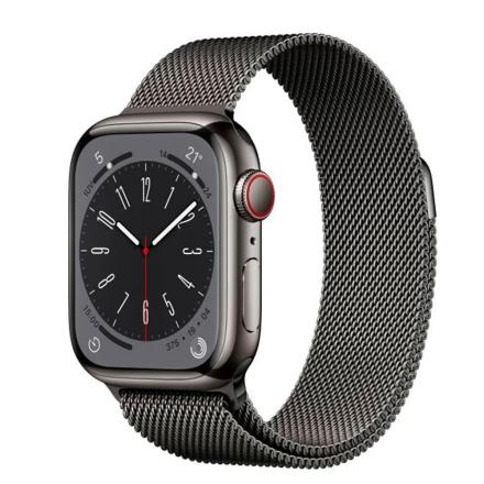 Smartwatch Apple Serie 8 Oled 41mm GPS Cinzento Inox