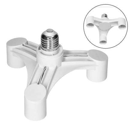 Casquilho Adaptador De E27 P/ 3x E27 VIRONE