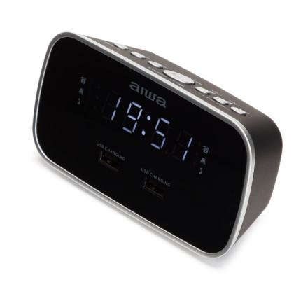 Relógio Despertador C/ Rádio Aiwa CRU-19 1.5W RMS 2xUSB