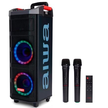 Coluna De Som Trolley Aiwa Kbtus 710 90W Rms C/ Karaoke 2