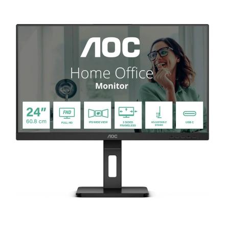 Monitor AOC 24" IPS FHD 75Hz USB-C Rotativo
