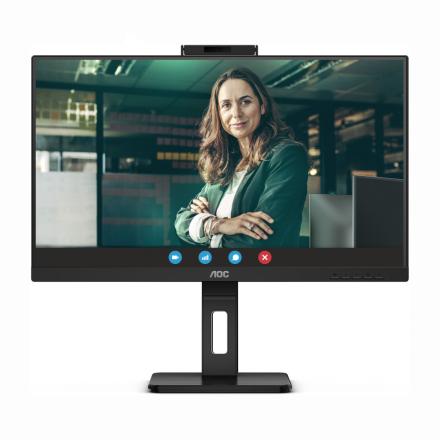 Monitor AOC 24" IPS FHD 75Hz Rotativo Webcam