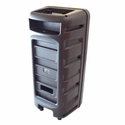 Coluna Amplificada 2X8" USB/SD/AUX/BT LED RGB TWS