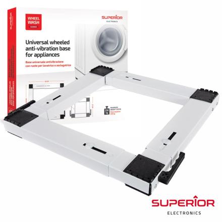 Suporte C/ Rodas P/ Máquina Lavar/Secar Roupa 250kg 37~62cm²