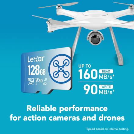 Cartão de Memória MicroSD Lexar Fly 128GB