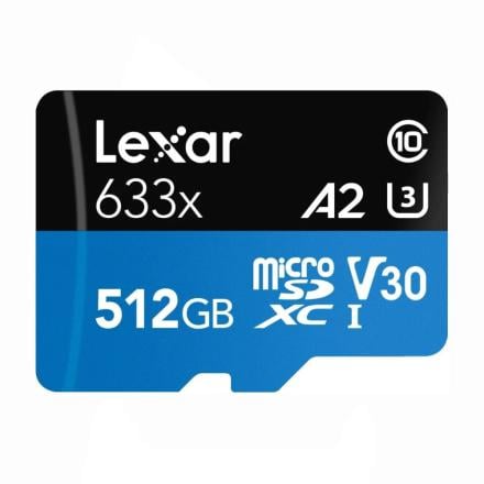 Cartão de Memória MicroSD Lexar 633X 512GB