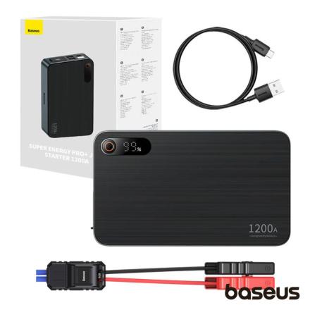 Arrancador de Baterias Auto 1600A C/ Powerbank 2xUSB-A