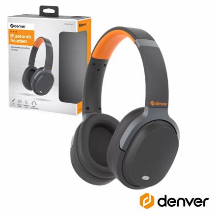 Auscultadores Bluetooth S/ Fios Stereo ANC DENVER BTN-210