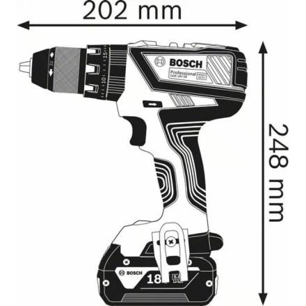 Berbequim Percussão a Bateria Bosch Profissional GSB 18V-28