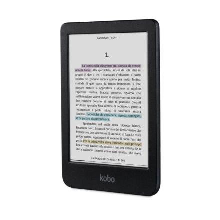 Leitor E-book Kobo Clara 6" Color 16GB Wi-Fi Preto E-Reader