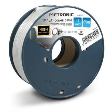 Cabo Metronic Coaxial 25m.branco-438257