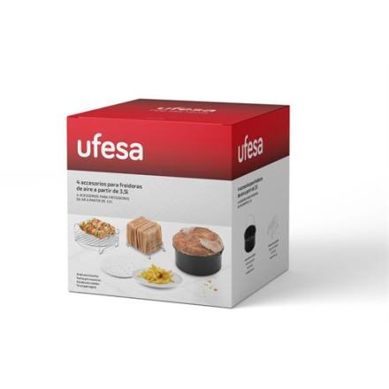 Pack Básico Ufesa 4 Acessórios para Fritadeiras a Ar 3.5L