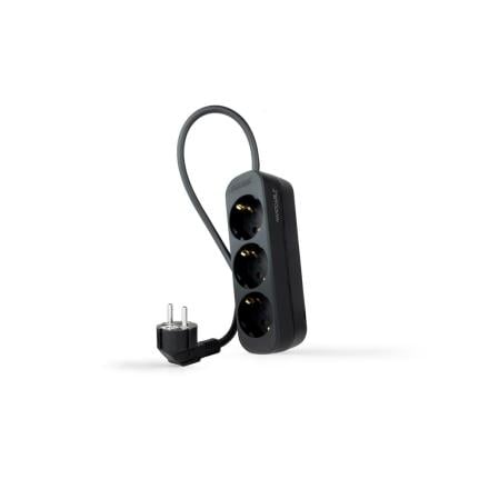 Regleta 3 tomas 1.4 m negra 10.38.0003-ns-bk nanocable