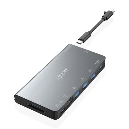 Base de ligação 8 pt 1 usb-c a hdmi-rj45-3usba-usbc-sd-micro