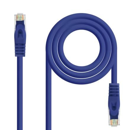 Cabo rede rj45 cat.6 utp awg24 azul 30 cm 10.