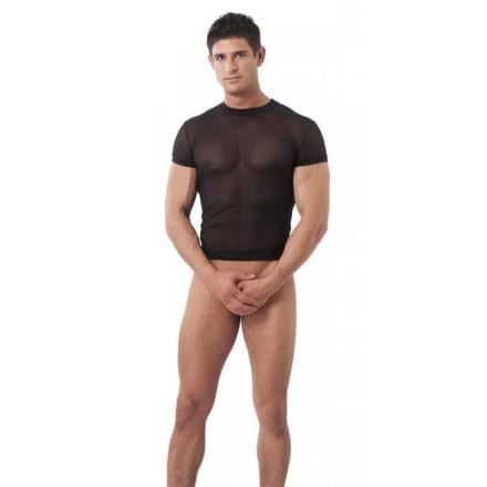 Camiseta rejilla preto