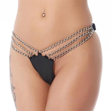 Rimba bondage play braguita com cadenas