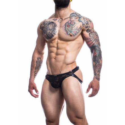 L4ce04 cueca tipo jockstrap com renda