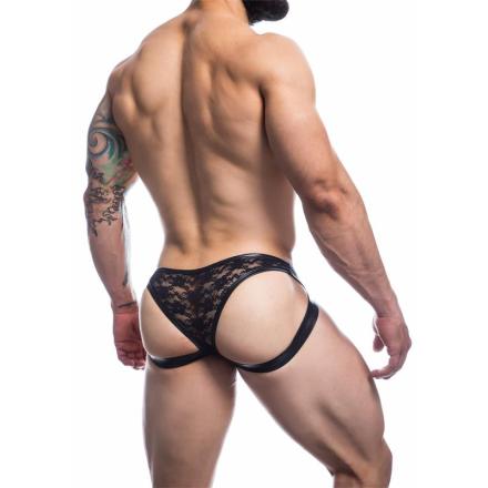 L4ce04 cueca tipo jockstrap com renda
