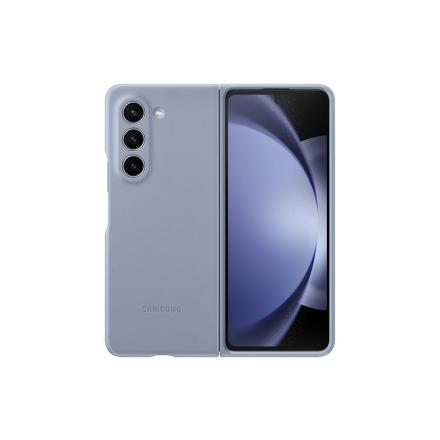 Capa samsung fold5 de pele eco azul