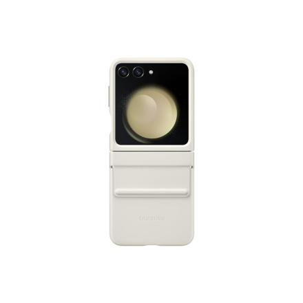 Capa de pele samsung flip5 eco flap creme