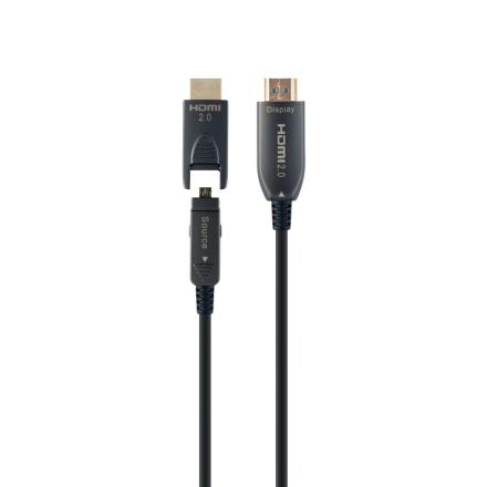Cabo hdmi d-a de alta velocidade com ethernet aoc premium se