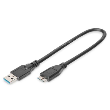 Digitus usb 3.0 cabo usb a - micro usb b m/m 0.5m usb 3.0 pr