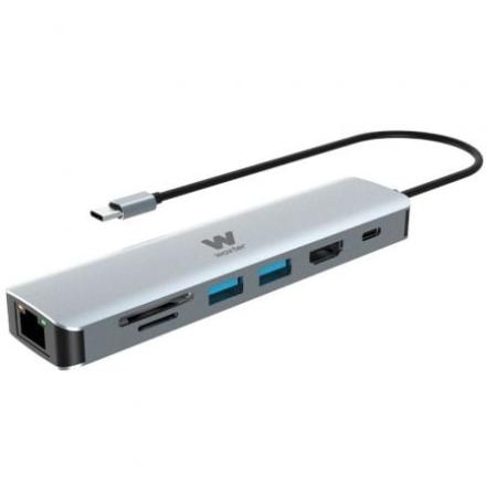 Base de ligação usb tipo c woxter pe26-181/ 1xhdmi/ 2xusb/ 1