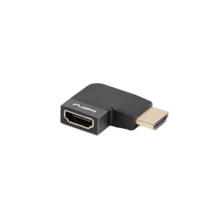 Adaptador lanberg 8k hdmi(m) para hdmi(h) ângulo direito alu