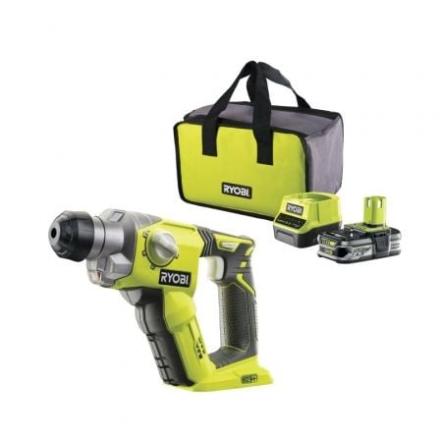 Martelo sem fio ryobi one+ r18sds-125s/ 1 bateria 18v 2.5 ah