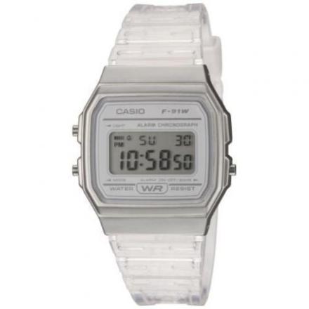 Relógio digital casio collection women f-91ws-7ef/ 38mm/ bla