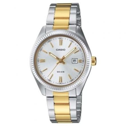Relógio analógico casio collection para mulher ltp-1302psg-7