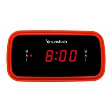 Despertador sunstech frd60rd/ rádio fm