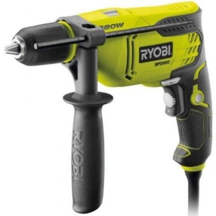 Berbequim de percussão ryobi rpd680-k/ 680w