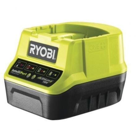 Carregador de bateria ryobi one+ rc18120 iões de lítio/ 18v