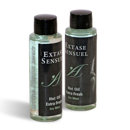 Extase sensual - óleo de massagem com efeito gelo extra fres