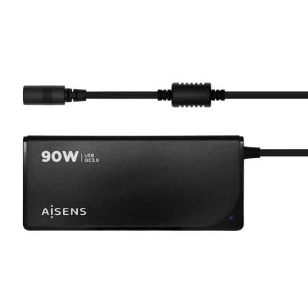 Carregador portátil 90w auto 12 fichas usb-a qc3.0 aisens as